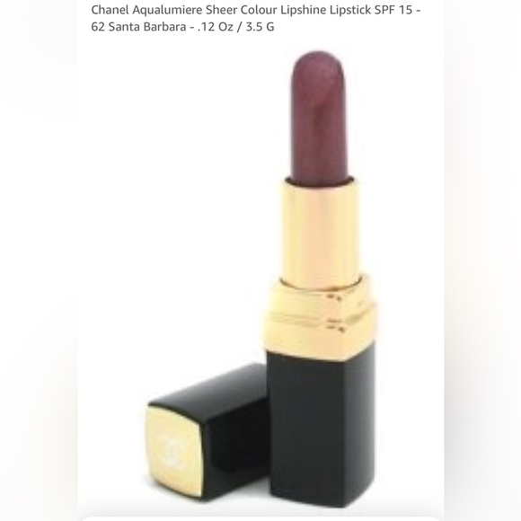 💯 Auth Chanel Aqualumiere Brilliant A Levres Lipshine SPF 15 #62 Santa Barbara - Picture 11 of 11